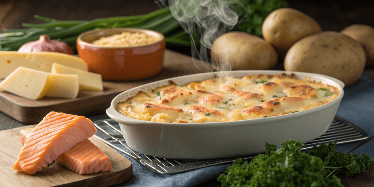 casserole that pairs well with salmon fillets