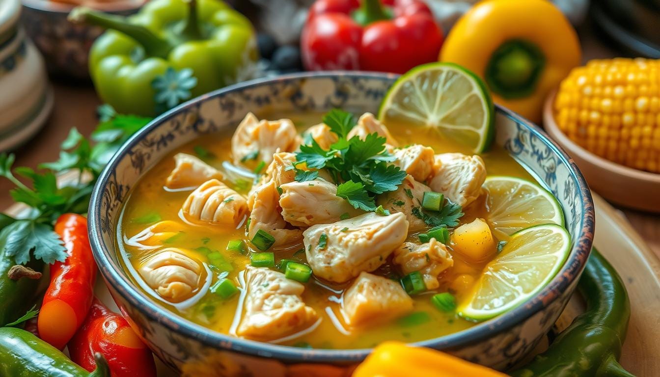 green chili chicken soup