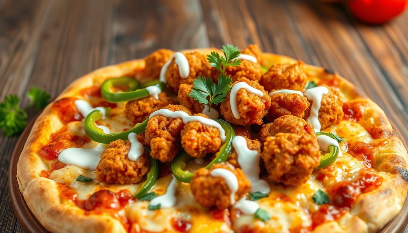 kfc chiken pizza